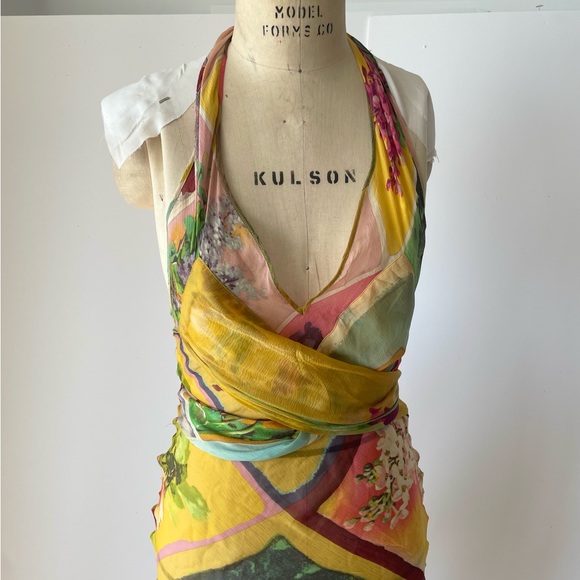 Vintage Jean Paul Gautier Sundress, floral print, sheer - Picture 6 of 9